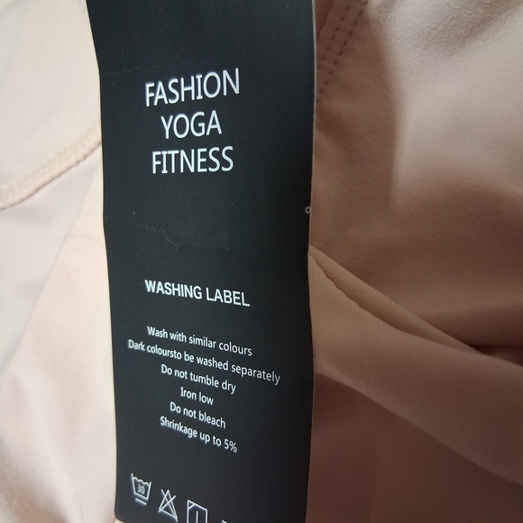 Yoga Fitness Elegant Cream Flare Yoga Pants Kahki - Picture 5 of 5